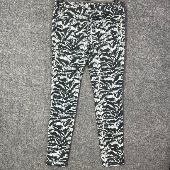 Alice And Olivia Animal Print Skinny‎ Jeans Zebra Size 8 - Picture 2 of 10